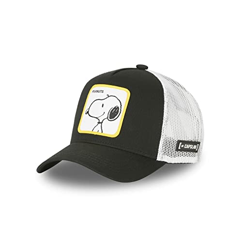 Capslab Snoopy The Peanuts Black White Trucker Cap - One-Size von Capslab