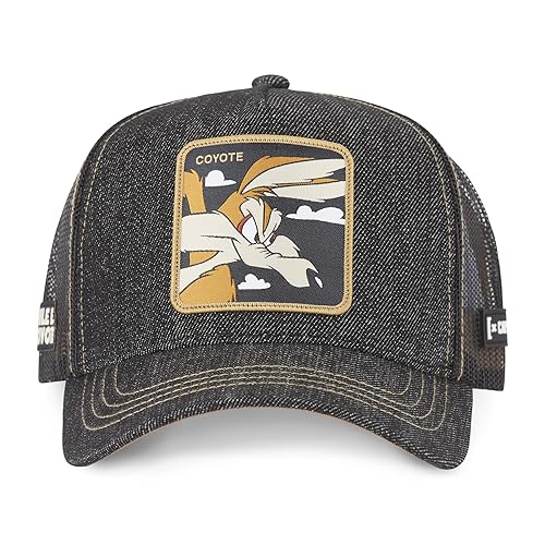 Capslab Wile E. Coyote Looney Tunes Black Gray Trucker Cap - One-Size von Capslab