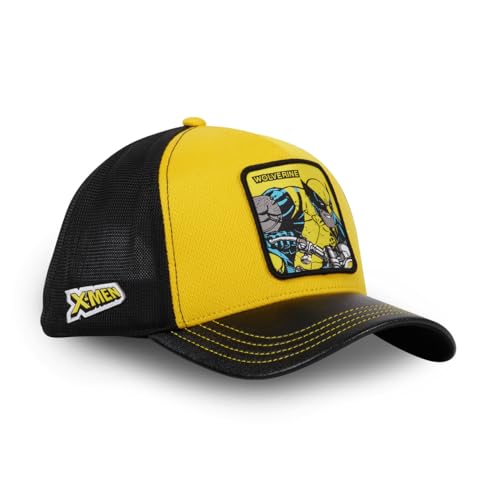 Capslab Wolverine Marvel Gelb Schwarz Trucker Cap - One-Size von Capslab