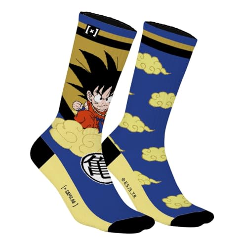 Herrensocken, Dragon Ball Baumwolle, 1 Paar Socken, Hellblau/Dunkelblau/Schwarz/Beige, 43-46 Herrensocken, Dragon Ball Baumwolle, 1 Paar Socken, Hellblau/Dunkelblau/Schwarz/Beige, 43-46 von Capslab