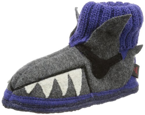 Capt'n Sharky 250069, Jungen Hausschuhe, Blau (Blau/Grau), EU 21 von Capt'n Sharky