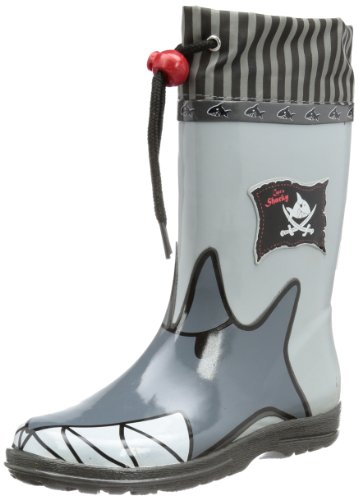 Capt'n Sharky Jungen 130060 Gummistiefel, Grau (grau), 23 von Capt'n Sharky