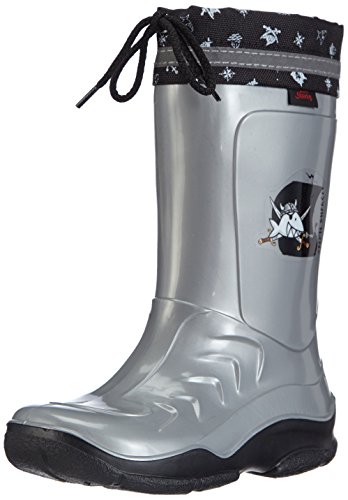 Capt'n Sharky Jungen 130070 Gummistiefel, Grau (Anthrazit/Schwarz), 26 von Capt'n Sharky