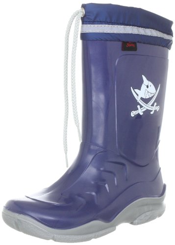 Capt'n Sharky Jungen Kristoph Gummistiefel, Blau (See/Silber 5), 26 von Capt'n Sharky