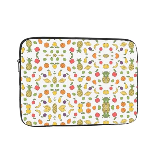 Banana Strawberry Pineapple Laptoptasche – schlanke Laptoptasche für 10-17 Zoll Geräte, ultra-schützende Laptop-Hülle Schultertasche von CarXs