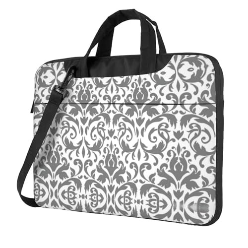 Camo Multifunktionale Laptoptasche - Wasserdichte Arbeit Aktentasche Laptop Tasche - Ideal für Damen und Herren, Dekor Weiß Schwarz, 13 inch von CarXs