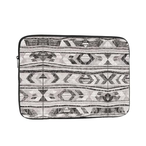 Graue Tribal-Laptop-Tasche – schlanke Laptoptasche für 25,4-43,2 cm (10-17 Zoll) Geräte, ultra-schützende Laptop-Hülle, Schultertasche von CarXs