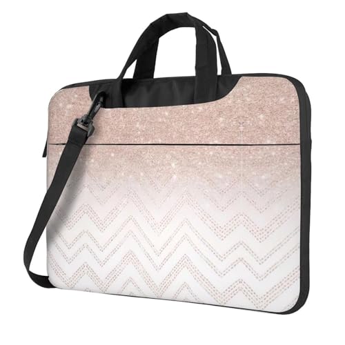 Hawaiian Flower Multifunktionale Laptoptasche - Wasserdichte Arbeit Aktentasche Laptop Tasche - Ideal für Frauen und Männer, Glitzerndes hübsches Muster., 14 inch von CarXs