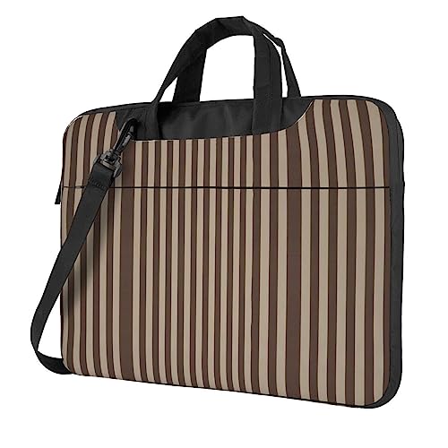 Kaktus Multifunktionale Laptoptasche - Wasserdichte Arbeit Aktentasche Laptop Tasche - Ideal für Damen und Herren, Brauner Streifen, 15.6 inch von CarXs