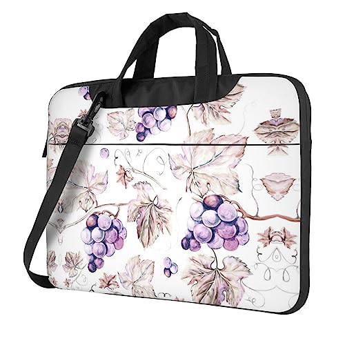 Kaktus Multifunktionale Laptoptasche - Wasserdichte Arbeit Aktentasche Laptop Tasche - Ideal für Damen und Herren, Wunderschöne Traubenblätter., 14 inch von CarXs