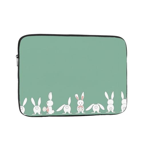 Laptoptasche Osterhase – schlanke Laptoptasche für 10-17 Zoll Geräte, ultra-schützende Laptop-Hülle Schultertasche von CarXs