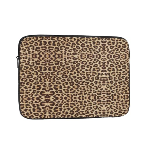 Lustige Laptoptasche mit Leopardenmuster – schlanke Laptoptasche für 10-17 Zoll Geräte, ultra-schützende Laptop-Hülle Schultertasche von CarXs