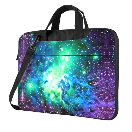 Multifunktionale Laptoptasche mit Galaxie-Motiv, wasserdicht, für die Arbeit, Aktentasche, Laptoptasche, ideal für Damen und Herren von CarXs