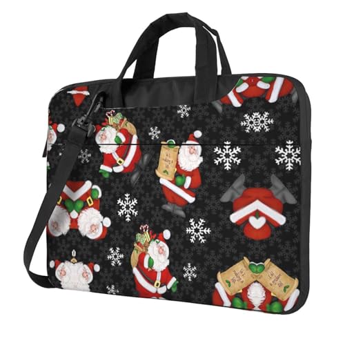 Pacific Ocean Whale Multifunktionale Laptoptasche - Wasserdichte Arbeit Aktentasche Laptop Tasche - Ideal für Frauen und Männer, Frohe Weihnachten Happy, 13 inch von CarXs