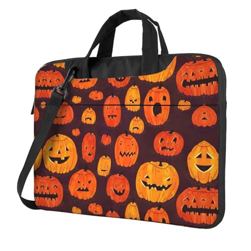 Pacific Ocean Whale Multifunktionale Laptoptasche - Wasserdichte Arbeit Aktentasche Laptop Tasche - Ideal für Frauen und Männer, Halloween Kürbis, 15.6 inch von CarXs