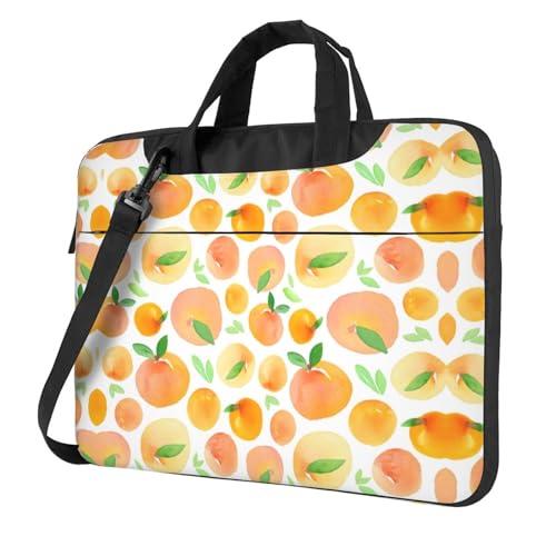 Pferde Streifen Muster Multifunktionale Laptoptasche - Wasserdichte Arbeit Aktentasche Laptop Tasche - Ideal für Damen und Herren, pfirsich, 13 inch von CarXs