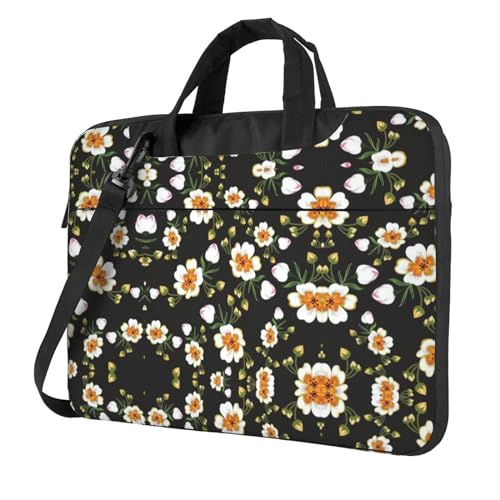 Schöne Sonnenblume Multifunktionale Laptoptasche - Wasserdichte Arbeit Aktentasche Laptop Tasche - Ideal für Frauen und Männer, Blumenblatt (2), 14 inch von CarXs