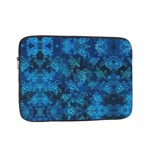 Sea Turtle-Blue Laptoptasche – schlanke Laptoptasche für 10-17 Zoll Geräte, ultra-schützende Laptop-Hülle Schultertasche von CarXs