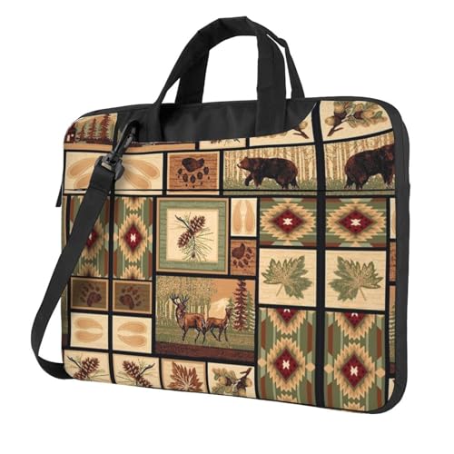 Seestern Küstenwolle Multifunktionale Laptoptasche - Wasserdichte Arbeit Aktentasche Laptop Tasche - Ideal für Frauen und Männer, Wildtiere, 13 inch von CarXs