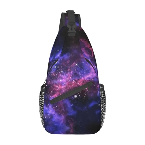 Wasserski Fox Squirrel Cross Brusttasche – Mehrzweck-Tragetasche – hohe Haltbarkeit und Vielseitigkeit, Universum Galaxy Star Space, Einheitsgröße von CarXs