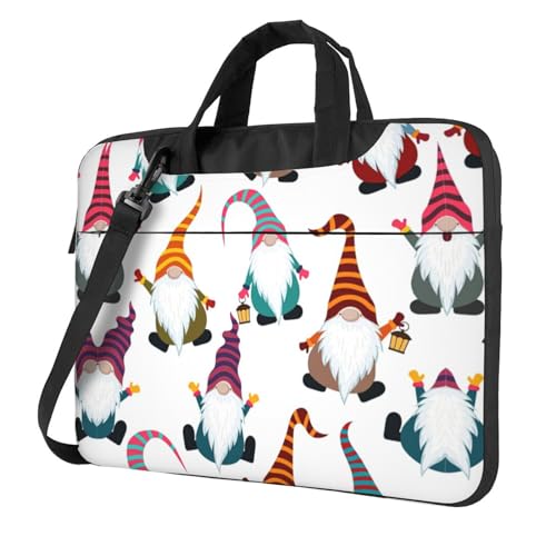 Weltkarte Multifunktionale Laptoptasche - Wasserdichte Arbeit Aktentasche Laptop Hülle - Ideal für Frauen und Männer, Lustige Weihnachtswichtel, 13 inch von CarXs