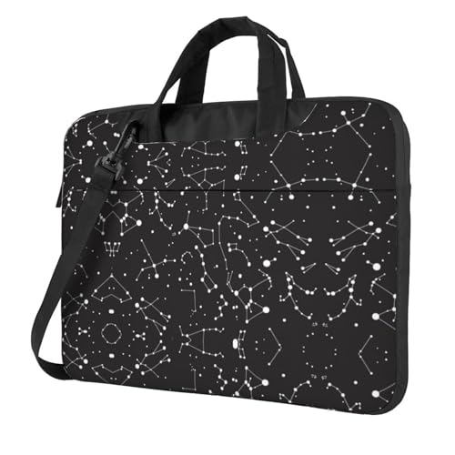 Weltkarte Multifunktionale Laptoptasche - Wasserdichte Arbeit Aktentasche Laptop Tasche - Ideal für Frauen und Männer, Sternzeichen Wahrsagen, 13 inch von CarXs