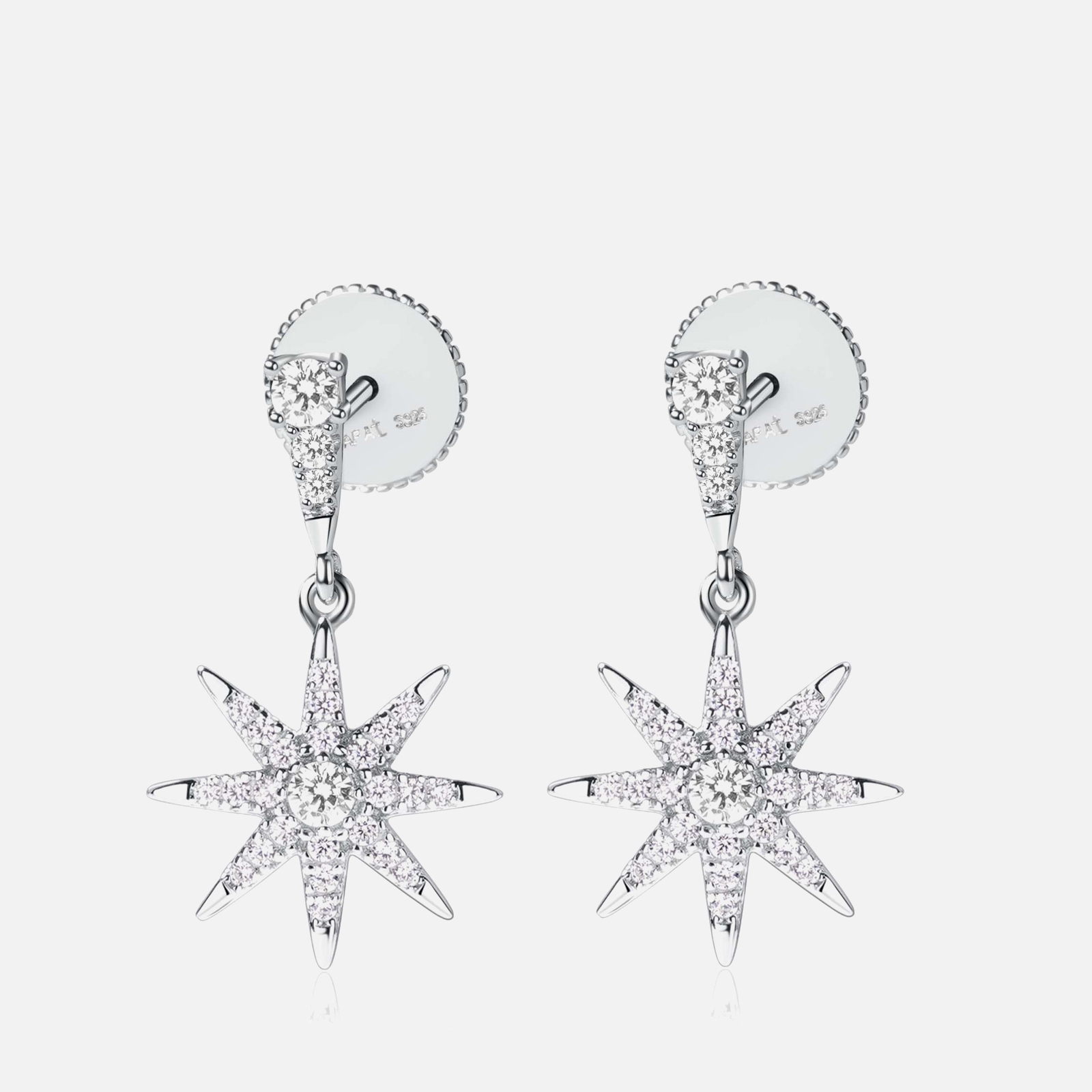 Carat London Nysa Sterling Silver Drop Earrings von Carat London