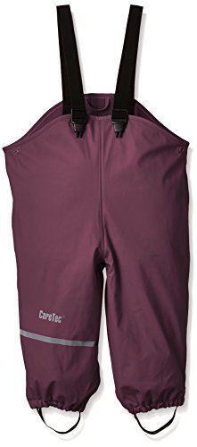 CareTec Kinder Regenlatzhose mit Fleecefutter, Grape Wine (657), 98 von CareTec