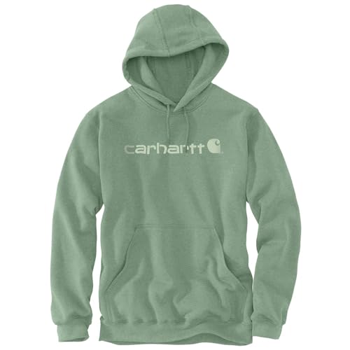 Carhartt, Herren, Weites, mittelschweres Sweatshirt mit Logo-Grafik, Loden Frost Heather, XXL von Carhartt