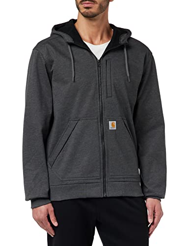 Carhartt Herren Wind Fighter® mittelschweres Full-Zip Sweatshirt, Anthrazit meliert, L von Carhartt