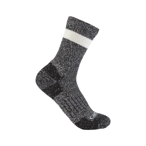 Carhartt Damen Mittelschwere Crew-Socken, Schwarz, M von Carhartt