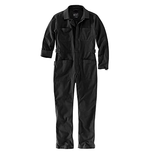 Carhartt Damen Overalls Relaxed Fit Canvas Coverall Hose und Latzhose, Black, M von Carhartt