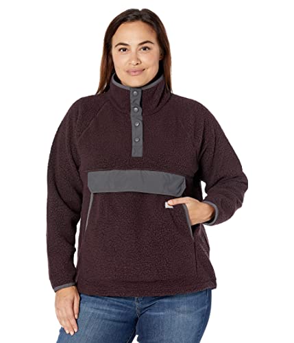 Carhartt Damen Relaxed Fit Fleece - Pullover mit Kragen für Frauen - lockere Passform - Lange Ärmel, Farbe: Ash Rose, L von Carhartt