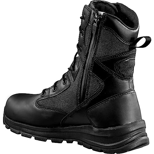 Carhartt Gilmore FH8421-M7M Arbeitsstiefel, wasserdicht, 20,3 cm, seitlicher Reißverschluss, Nano-Zehenbereich, Schwarz, Größe 7 m von Carhartt