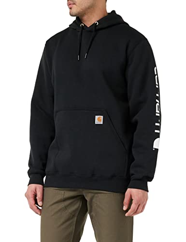 Carhartt Hemd kurzarm Signature Logo Kapuzenpullover Midweight K288, XXL hoch, schwarz von Carhartt