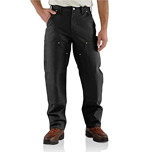 Carhartt Herren Loose Fit Firm Duck Arbeitshose mit verstärkter Vorderseite, Schwarz, W50/L32 von Carhartt