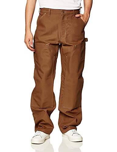 Carhartt Herren Loose Fit Firm Duck Arbeitshose mit verstärkter Vorderseite, Carhartt® Braun, W44/L34 von Carhartt