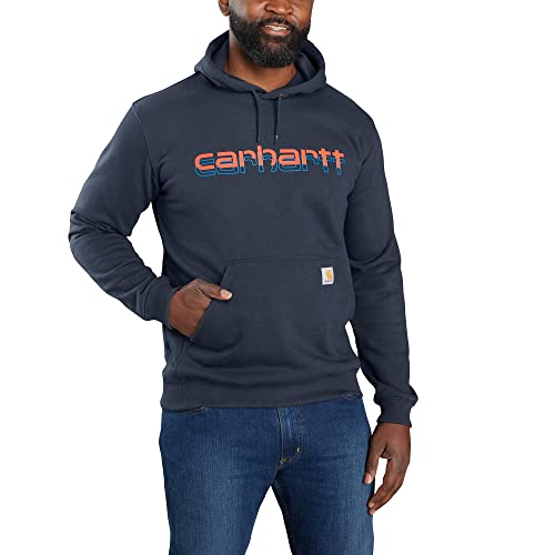 Carhartt Herren Kapuzenpullover Rain Defender Graphic Sweat, Farbe: New Navy, Größe: M von Carhartt