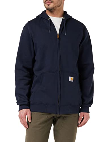 Carhartt, Herren, Weites, mittelschweres Sweatshirt mit durchgehendem Reißverschluss, Marineblau neu, L von Carhartt