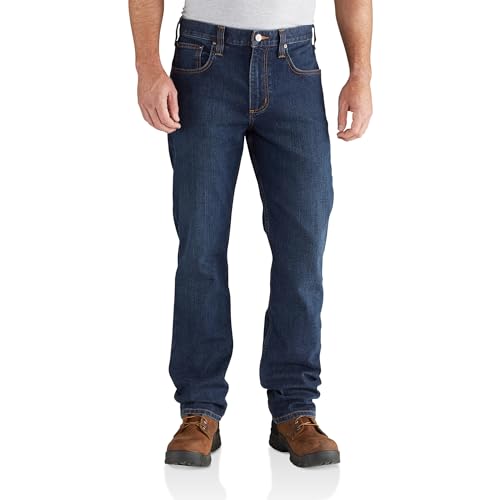 Carhartt, Herren, Rugged Flex® Lockere Jeans mit 5 Taschen, Superior, W34/L34 von Carhartt