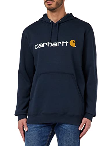 Carhartt, Herren, Weites, mittelschweres Sweatshirt mit Logo-Grafik, Marineblau neu, XL von Carhartt