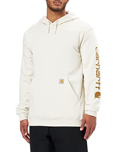 Carhartt, Herren, Weites, mittelschweres Sweatshirt mit Logo-Grafik auf dem Ärmel, Malz, L von Carhartt