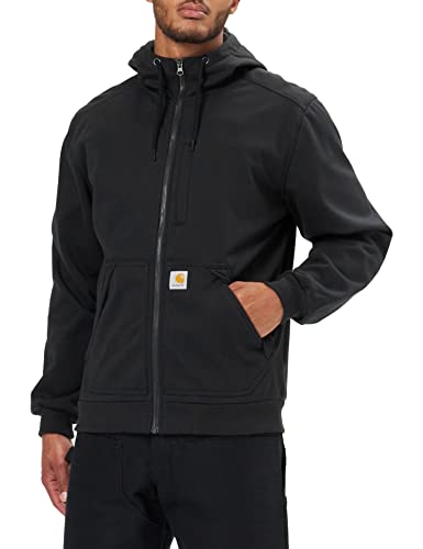 Carhartt Herren Wind Fighter® mittelschweres Full-Zip Sweatshirt, Schwarz, XXL von Carhartt