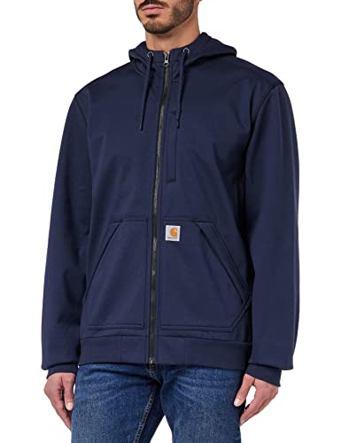 Carhartt Herren Wind Fighter® mittelschweres Full-Zip Sweatshirt, Marineblau, XL von Carhartt