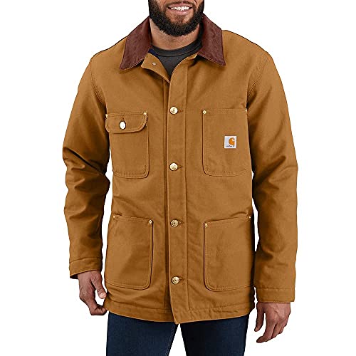 Carhartt Herren Loose Fit Firm Duck Blanket-Lined Arbeitsjacke , Carhartt® Braun, XL von Carhartt