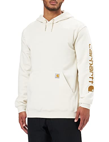 Carhartt, Herren, Weites, mittelschweres Sweatshirt mit Logo-Grafik auf dem Ärmel, Malz, XL von Carhartt
