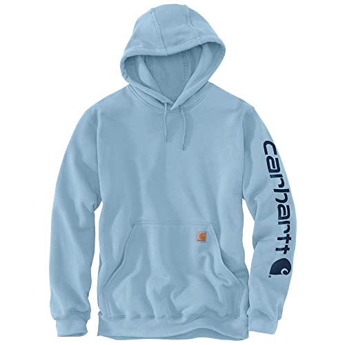 Carhartt, Herren, Weites, mittelschweres Sweatshirt mit Logo-Grafik auf dem Ärmel, Moonstone, XL von Carhartt