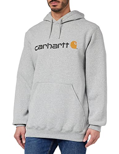 Carhartt, Herren, Weites, mittelschweres Sweatshirt mit Logo-Grafik, Grau meliert, M von Carhartt