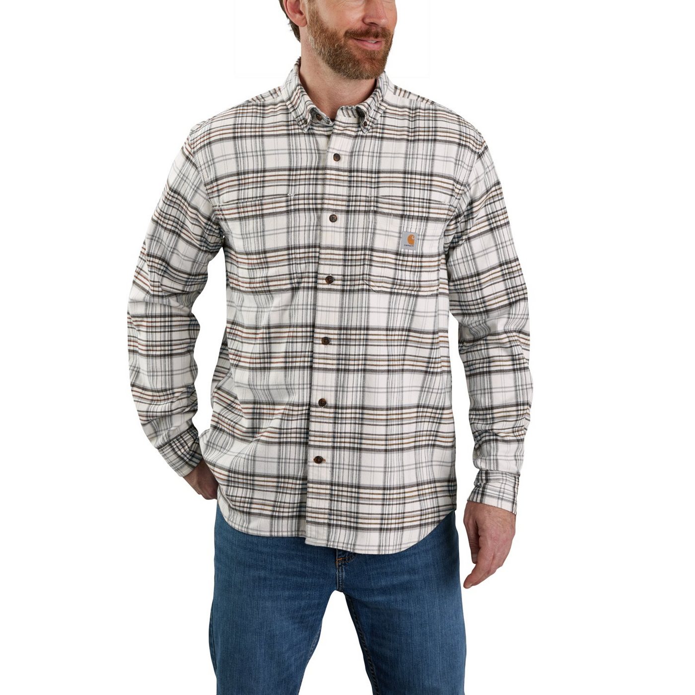 Carhartt Outdoorhemd Carhartt Herren Langarmhemd Midweight Flannel L/S Plaid Shirt von Carhartt