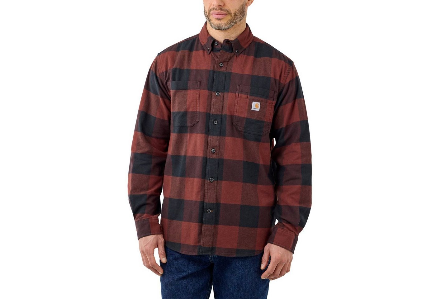 Carhartt Outdoorhemd Carhartt Herren Langarmhemd Midweight Flannel L/S Plaid Shirt von Carhartt